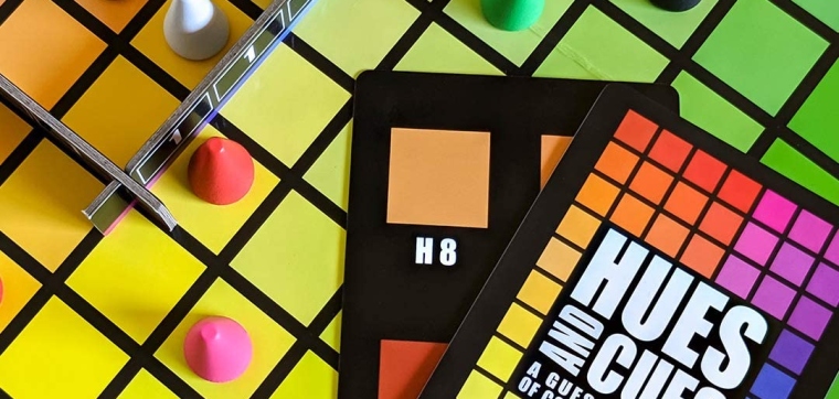 Hues and Cues Party Game with Creative Colors